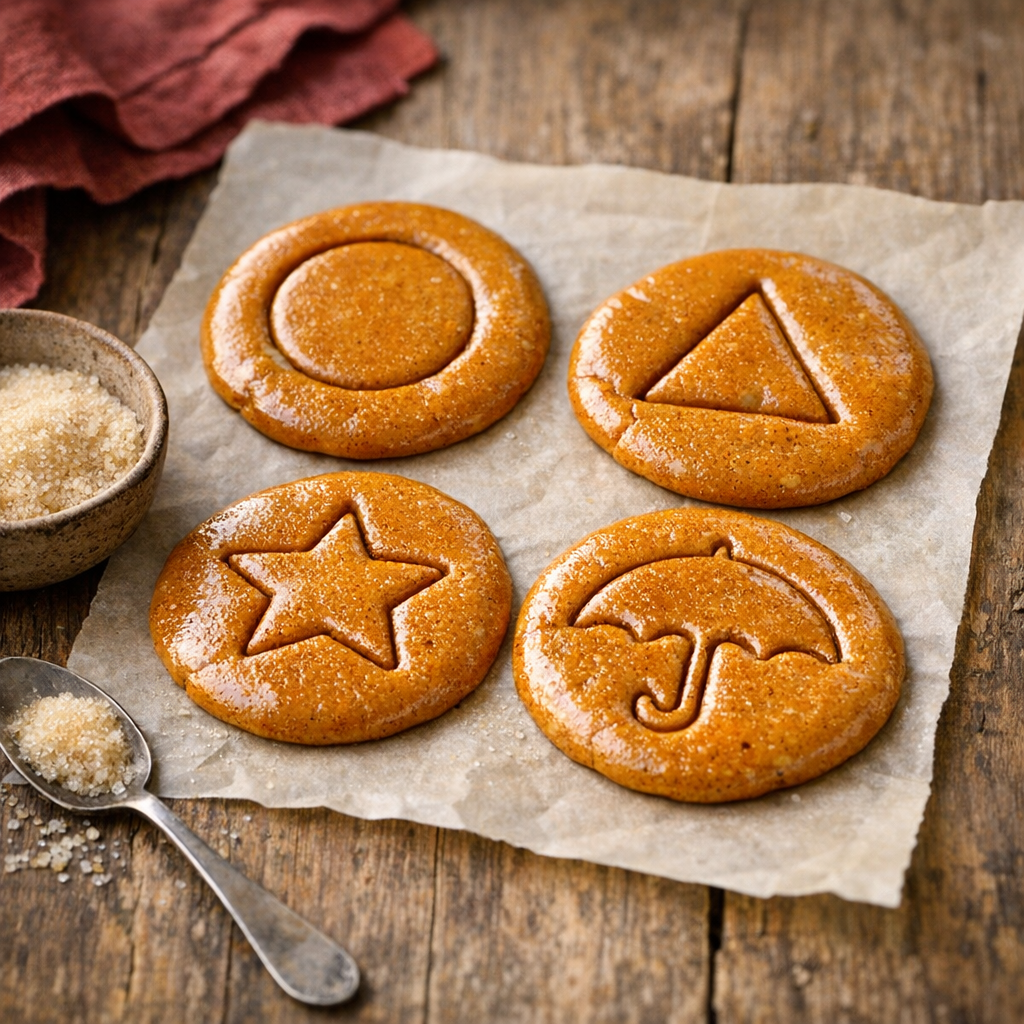 Le biscuit Squid Game se réussit avec du sucre et du bicarbonate