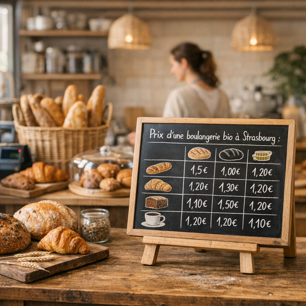 Prix d’une boulangerie bio à Strasbourg&nbsp;: le tableau pour situer son budget