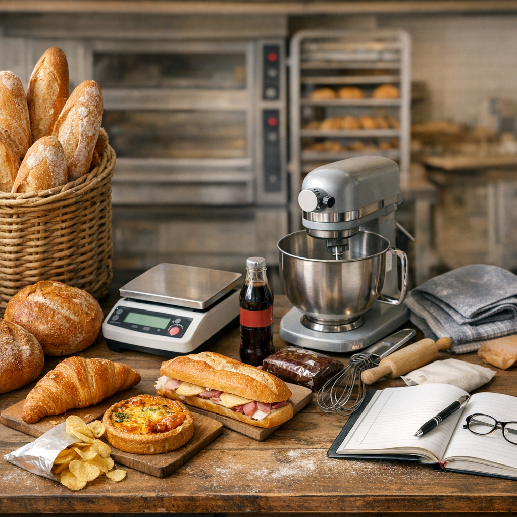 Tableau comparatif des prix : pain, snacking, matériel et formation