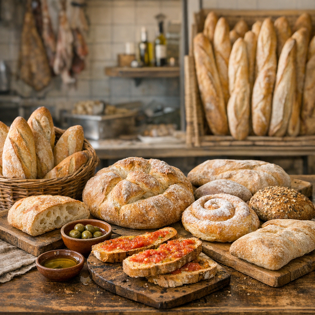 Pain en Espagne : styles à goûter et différences avec le pain français