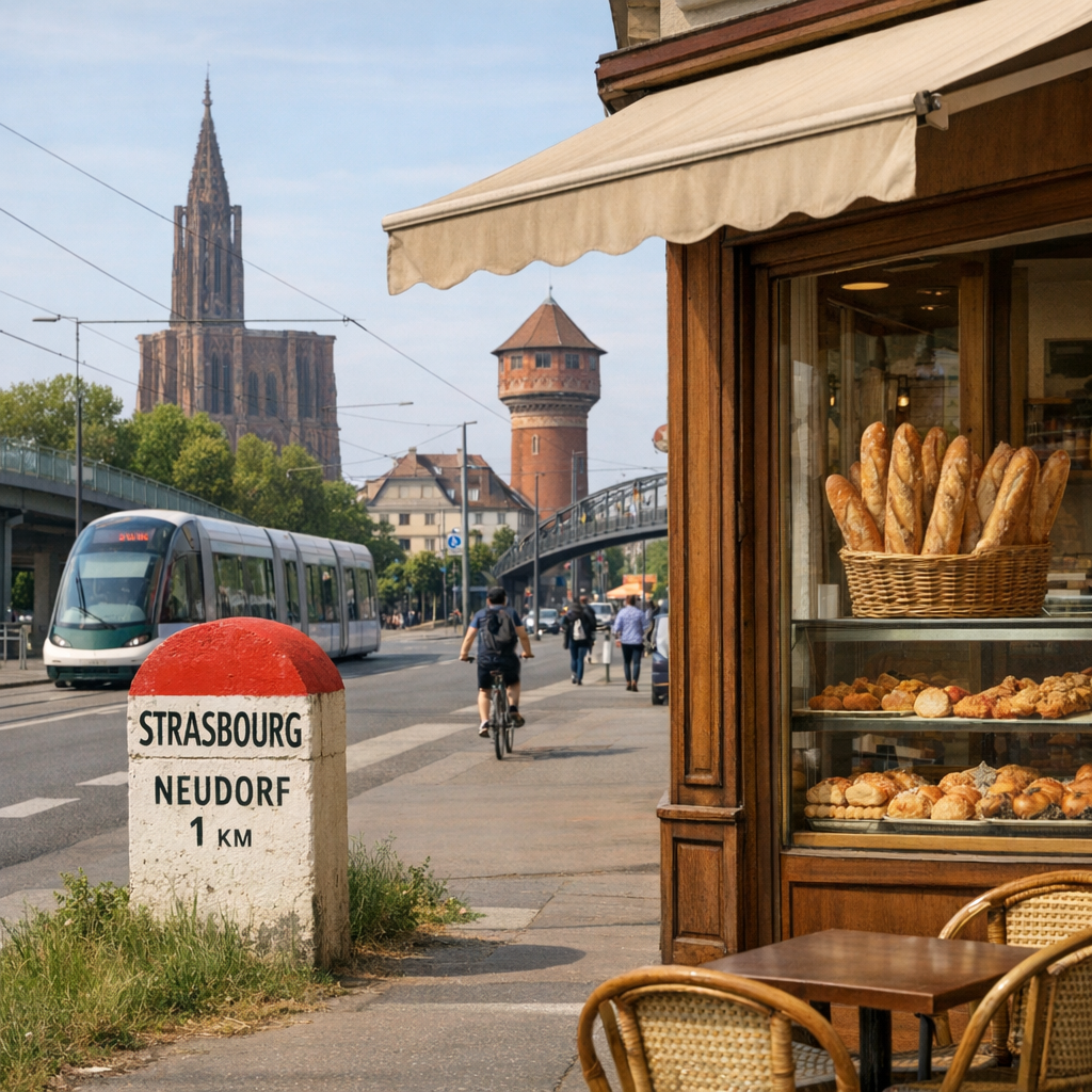 Rendez-nous visite&nbsp;: repères géographiques à Strasbourg-Neudorf