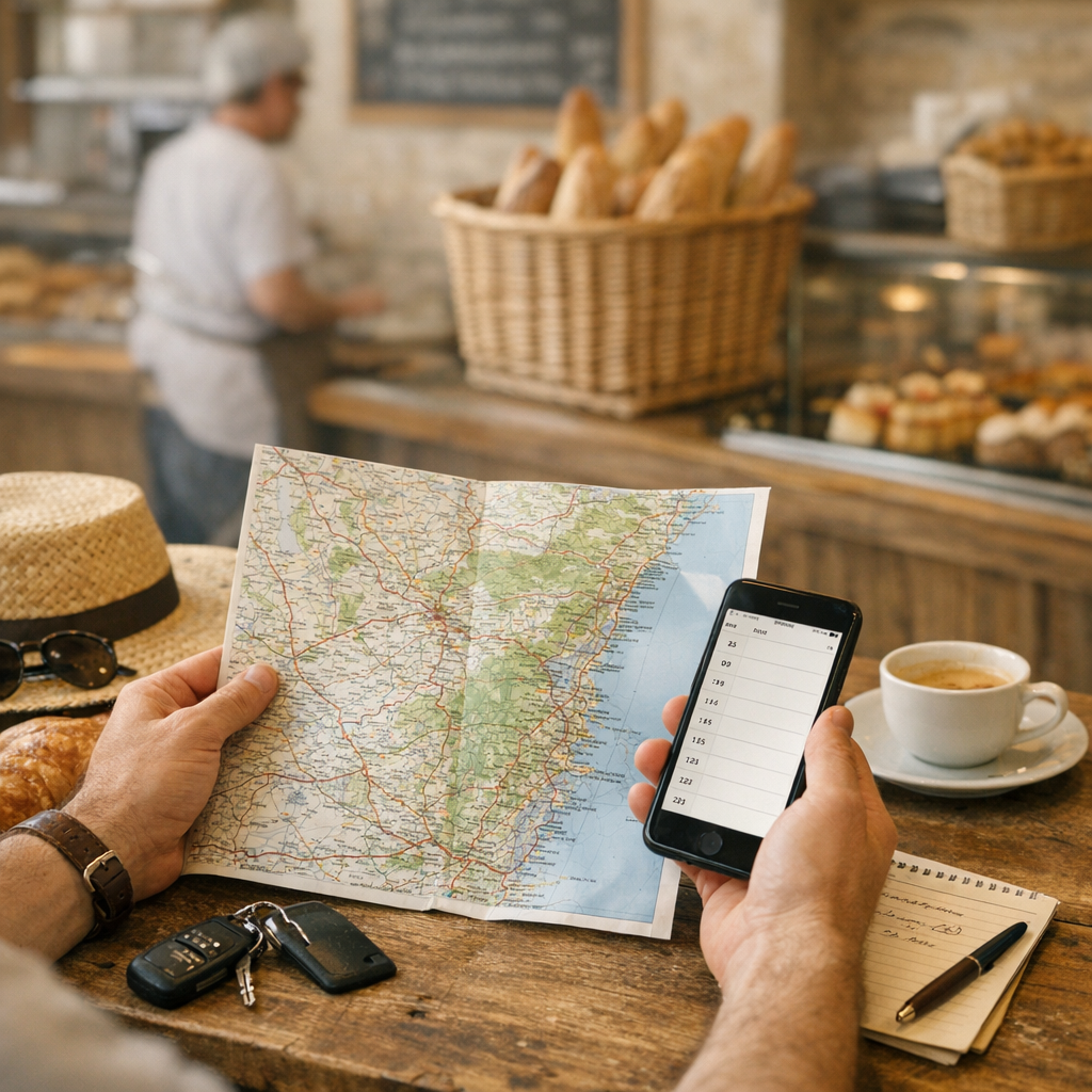 Carte, horaires et réflexes avant de partir