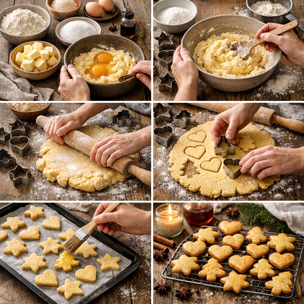 Recette des Butterbredele au beurre, étape par étape