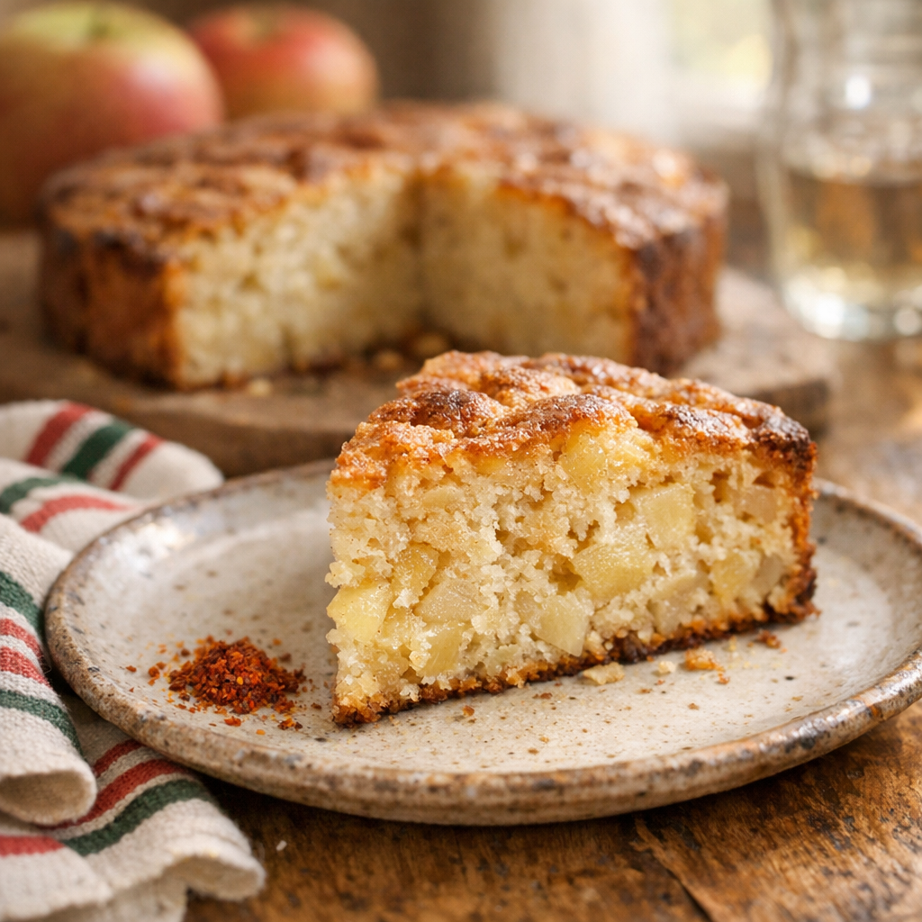 Un Cake facile aux Pommes reste moelleux deux jours