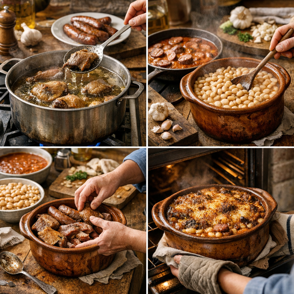 Préparation du cassoulet : cuisson en 2 jours et étapes clés