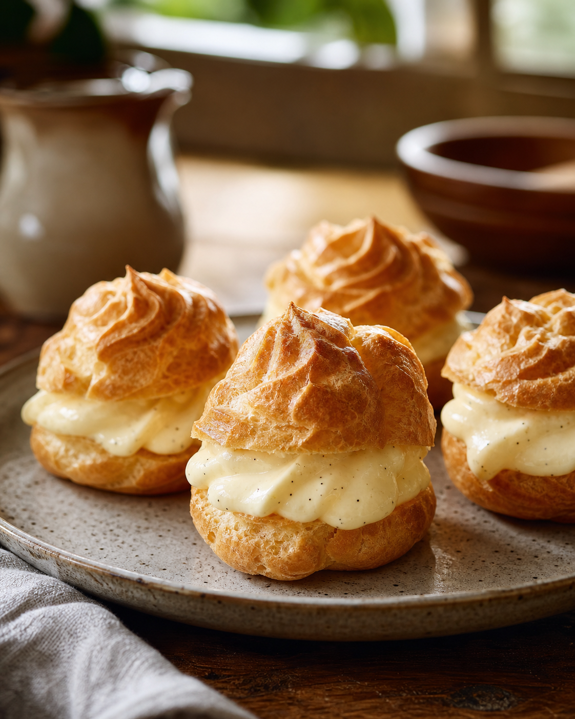 Les choux-crème réussissent avec une pâte bien desséchée