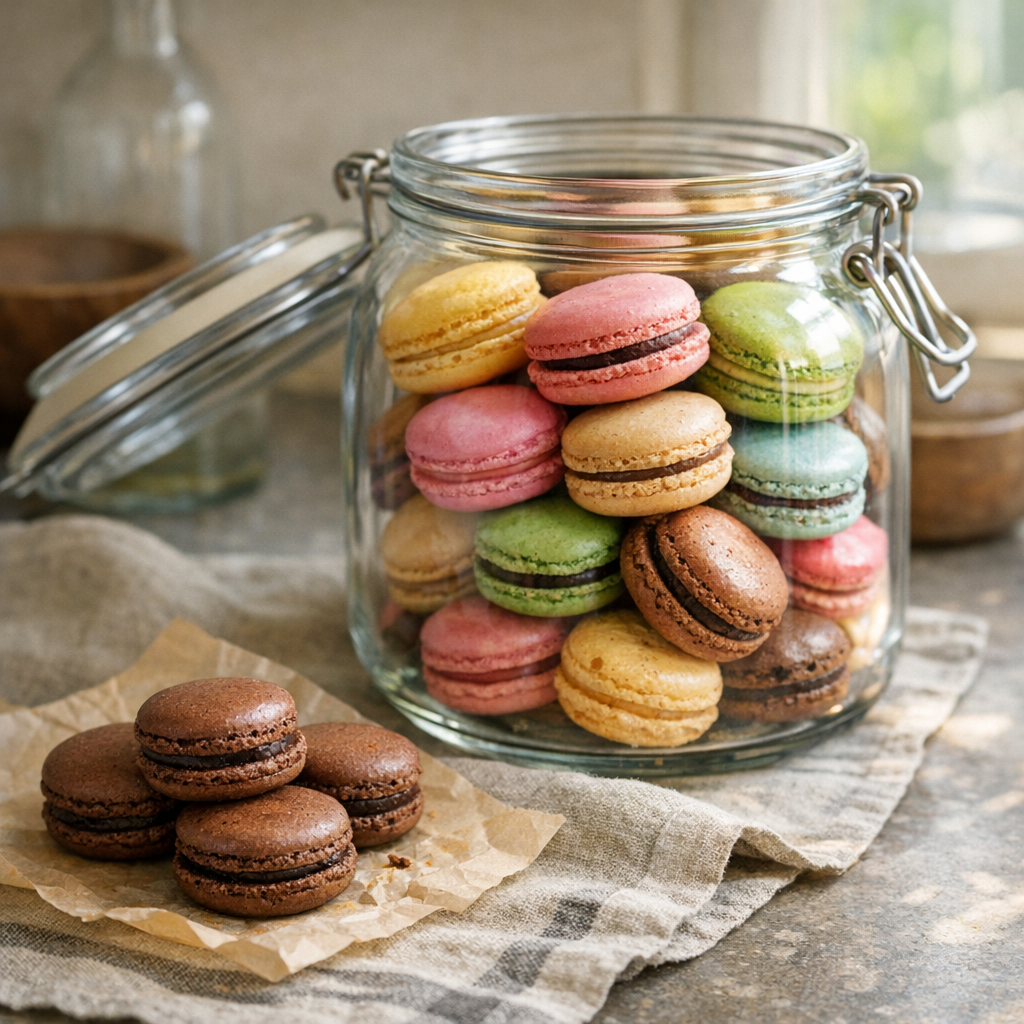La conservation des Macarons hors frigo dépend de la garniture