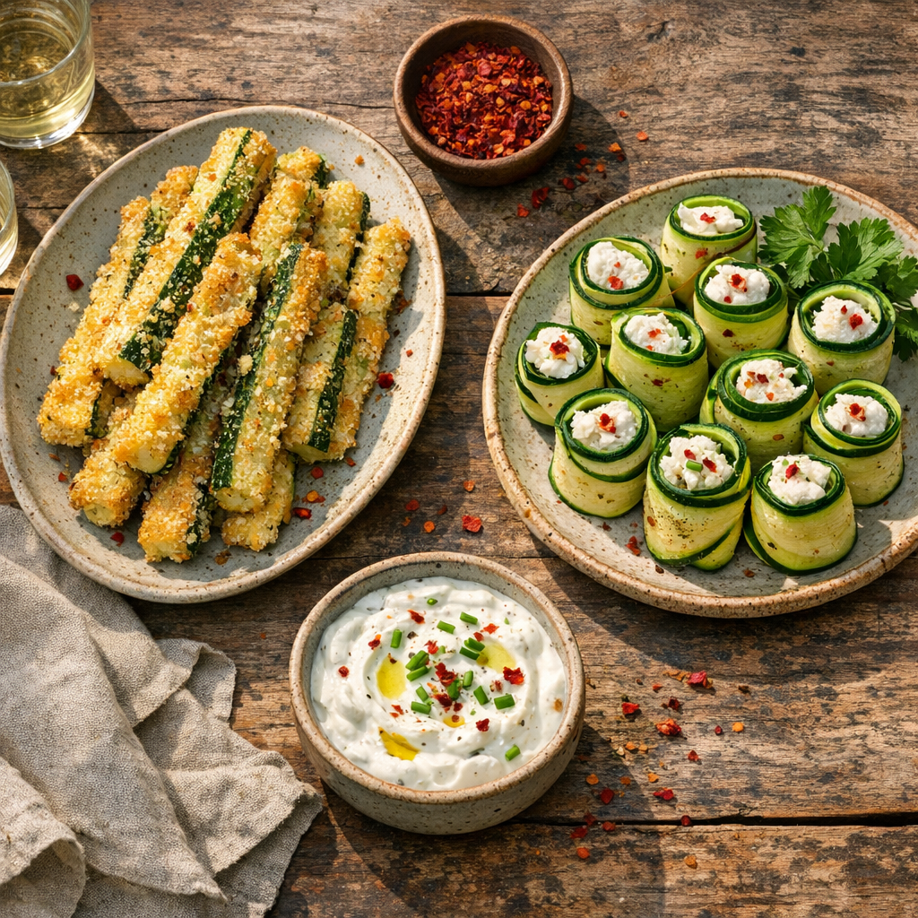 Les Courgettes pour l’apéro se préparent en 15 idées faciles