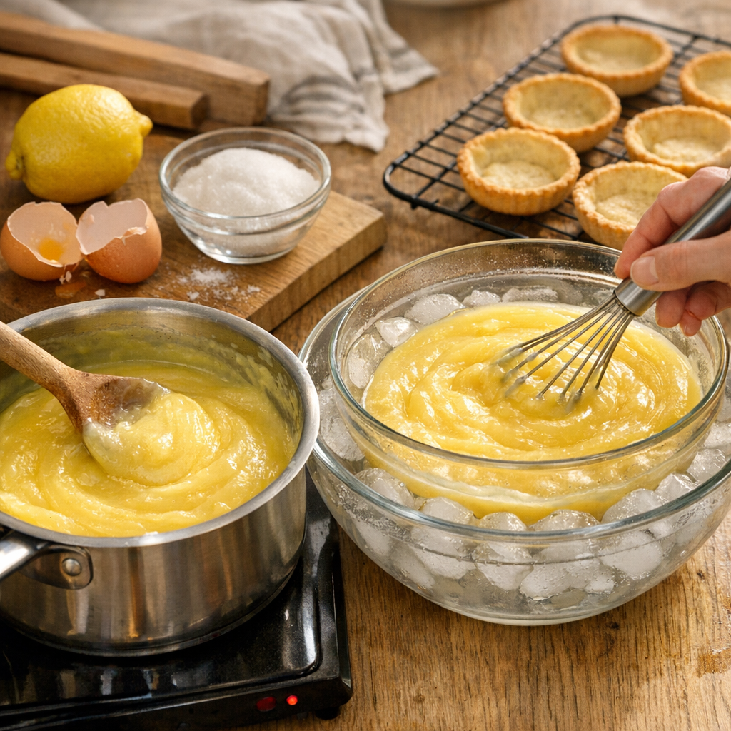 Préparer la crème au citron : étapes de cuisson et refroidissement