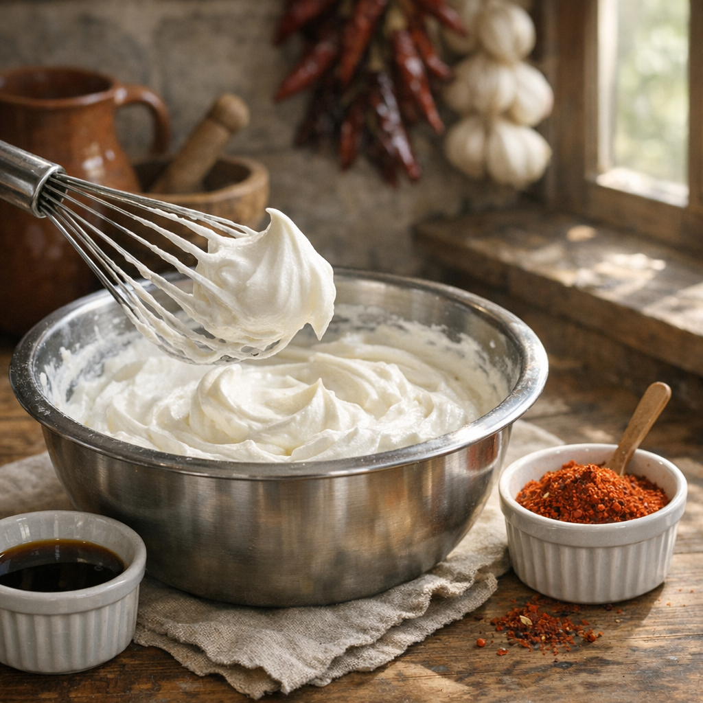 Cette recette de Crème fouettée donne une texture ferme et légère