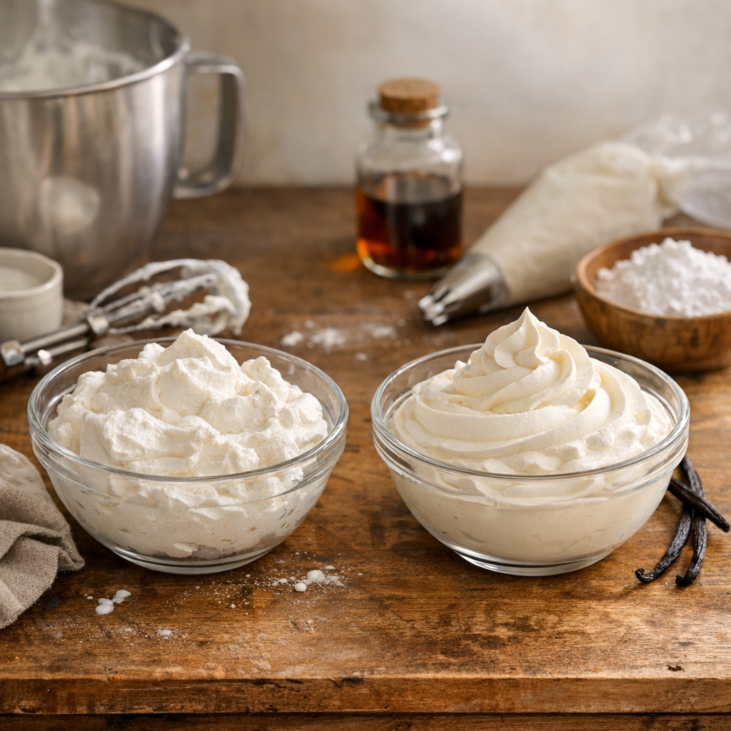 Crème fouettée vs chantilly : la différence à connaître