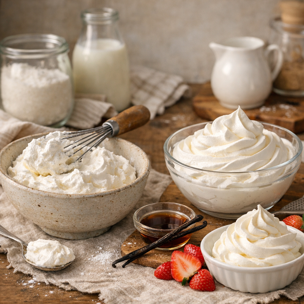 Crème fouettée ou chantilly : la vraie différence