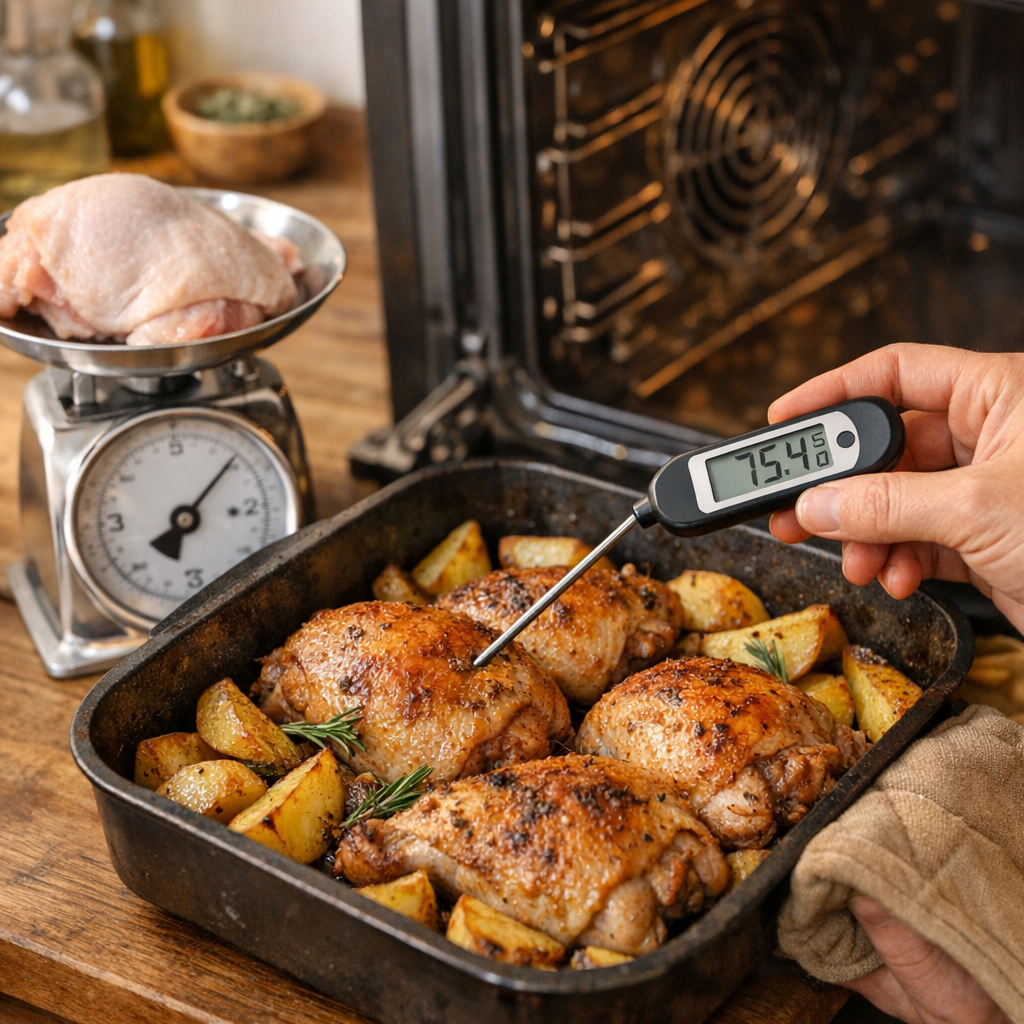 Cuisson maîtrisée : poids des cuisses, température à cœur et type de four