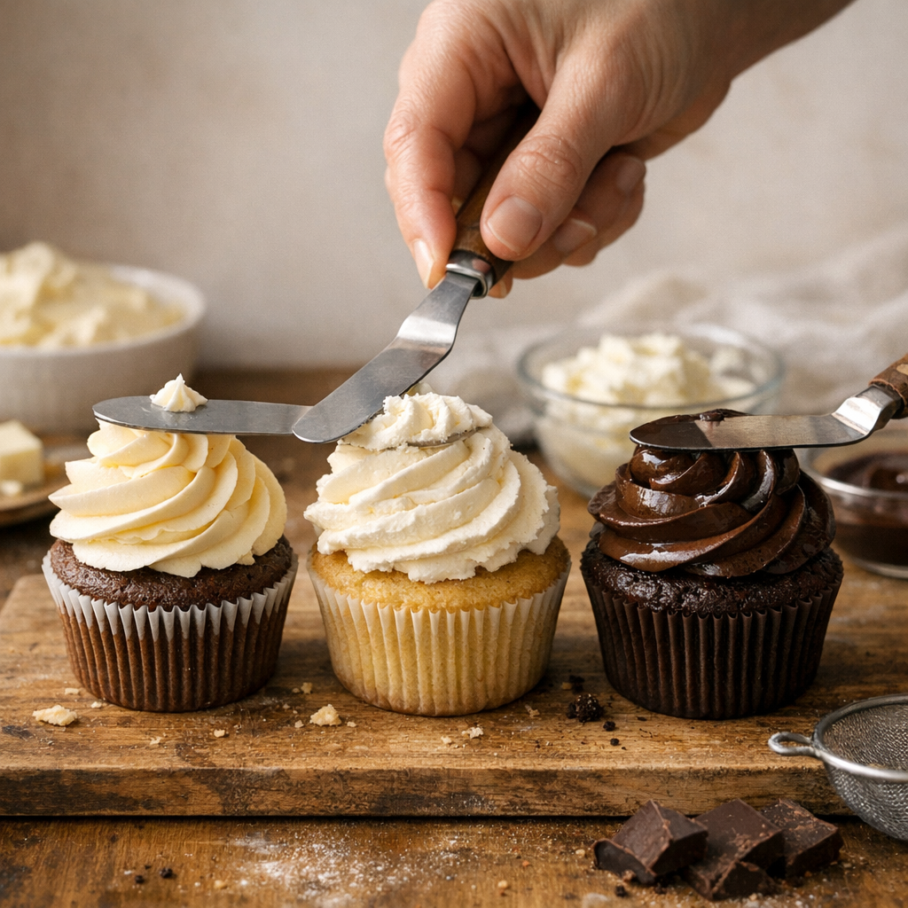 Glaçage cupcake : crème au beurre, mascarpone ou ganache, le test de tenue