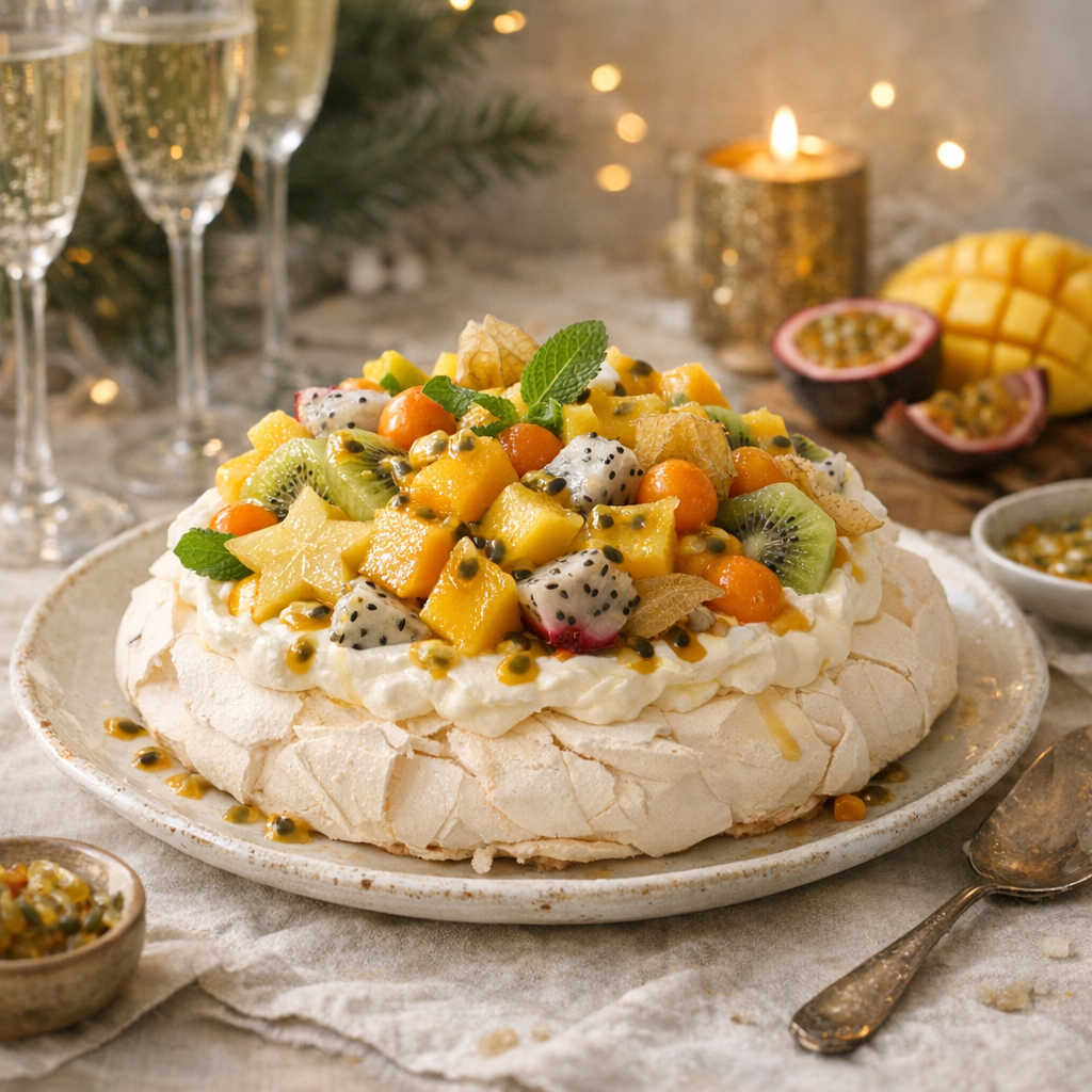 Recette de pavlova aux fruits exotiques : l’option fraîche après un grand repas
