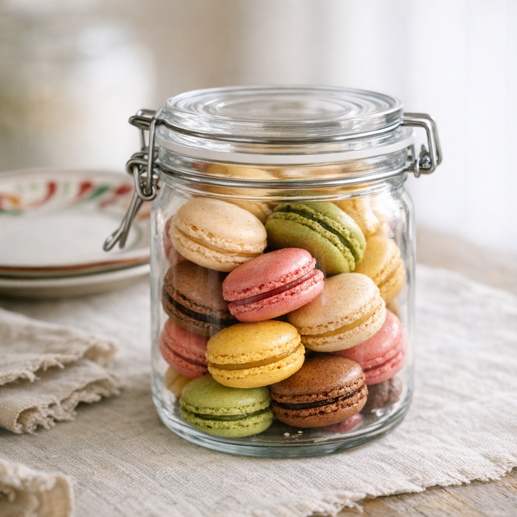 La durée de conservation des macarons dépend de la garniture