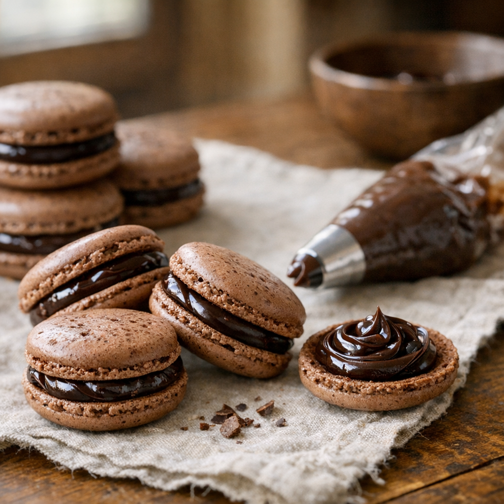 La Ganache chocolat pour Macarons se réussit au bon ratio