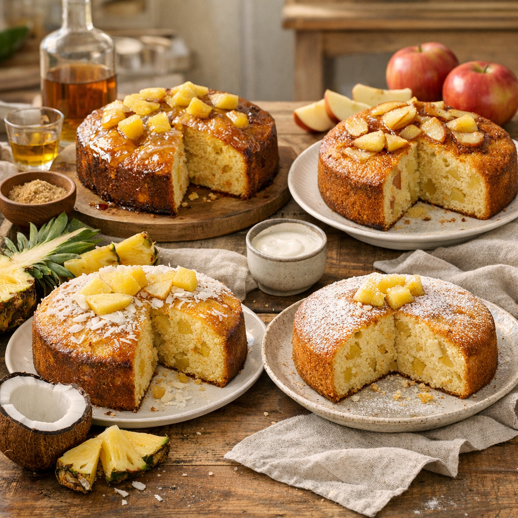 Variantes&nbsp;: coco-ananas, rhum, pommes et version moins sucrée