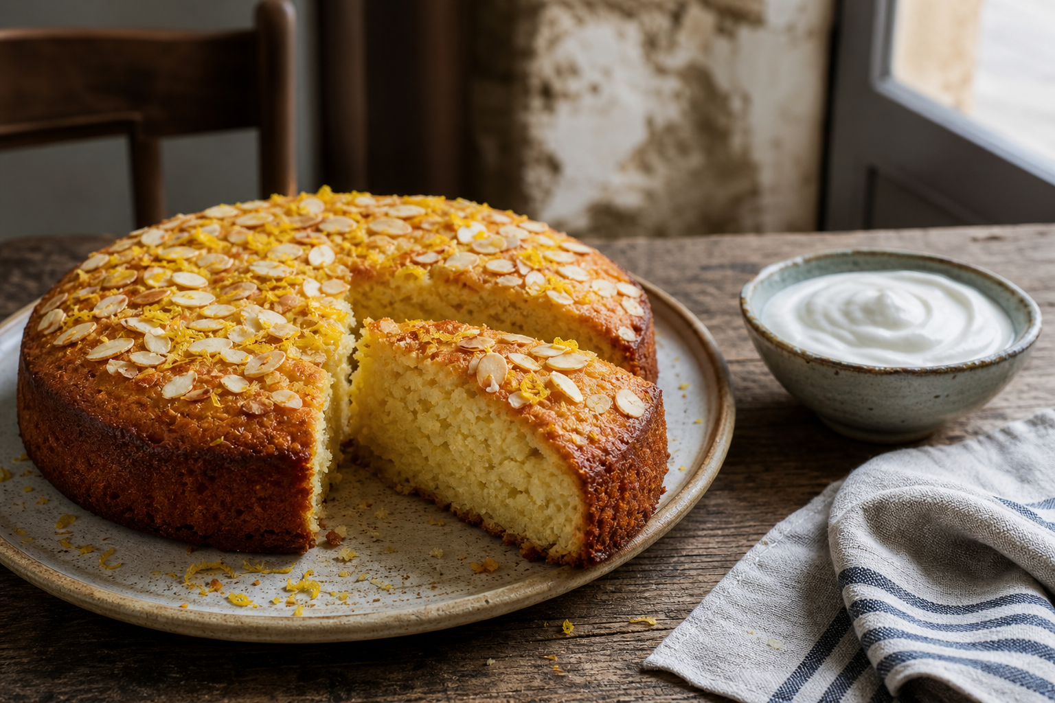 Ce gâteau au yaourt grec reste moelleux et fondant