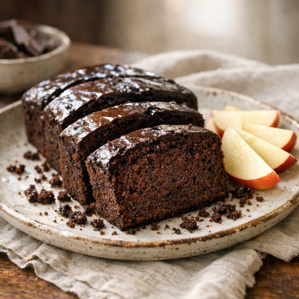 Le Gâteau au chocolat à la compote reste Fondant sans beurre
