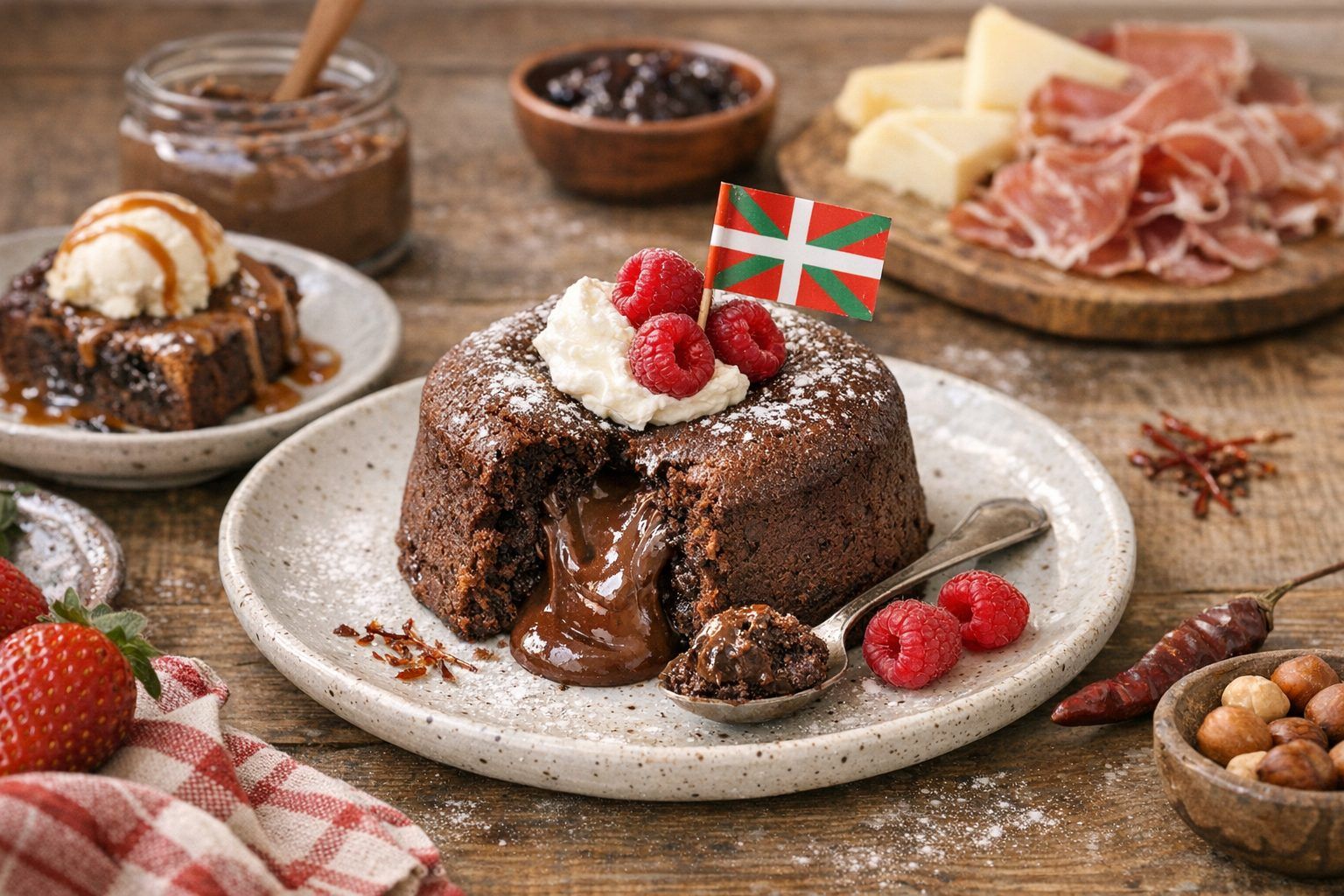 Variantes gourmandes et touche basque pour servir ce gâteau