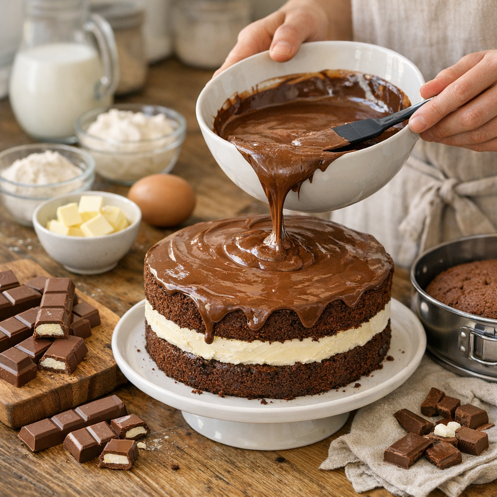 Préparation&nbsp;: réussir un gâteau Kinder Maxi facile et rapide