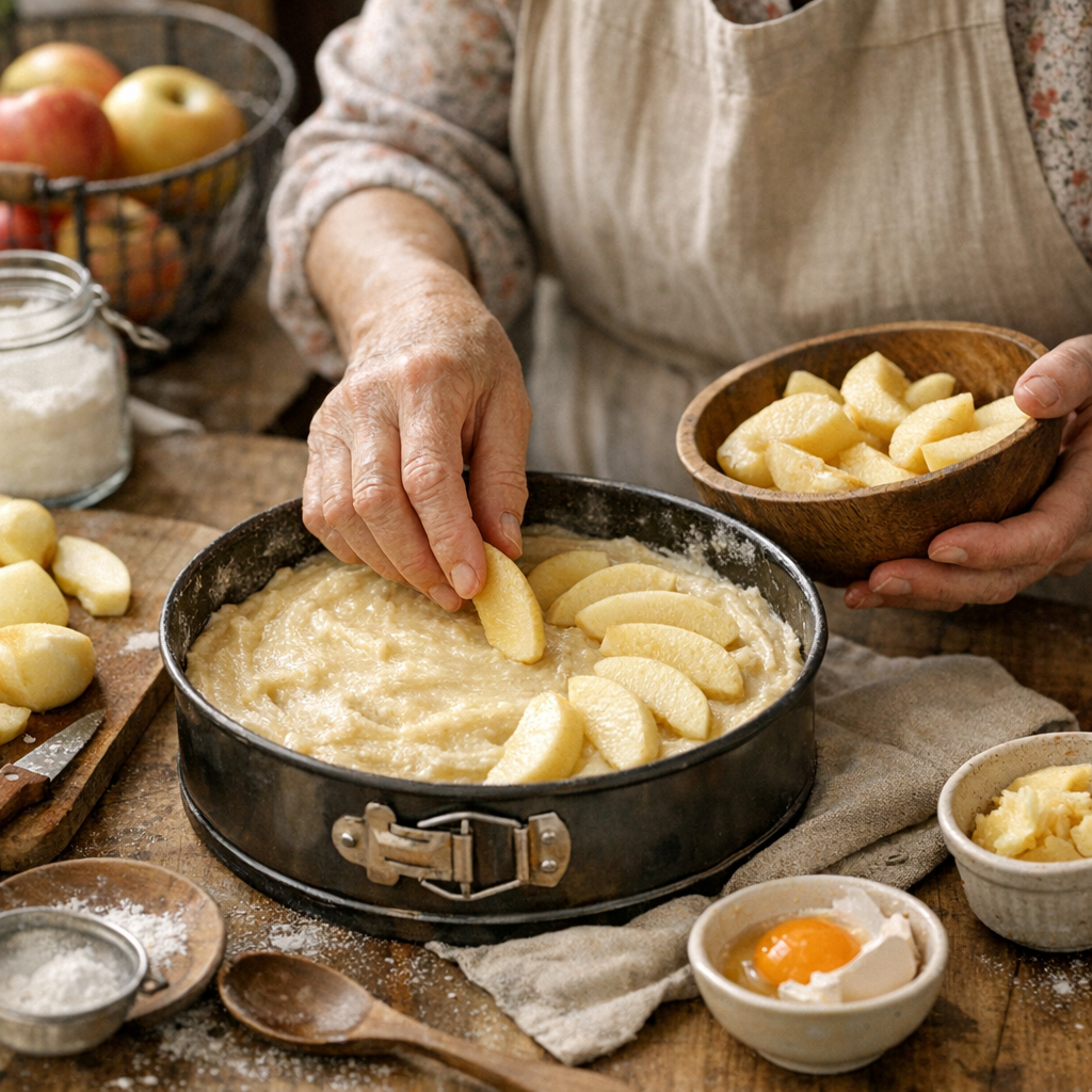 Préparation : gestes précis pour une pâte aérienne et des pommes fondantes