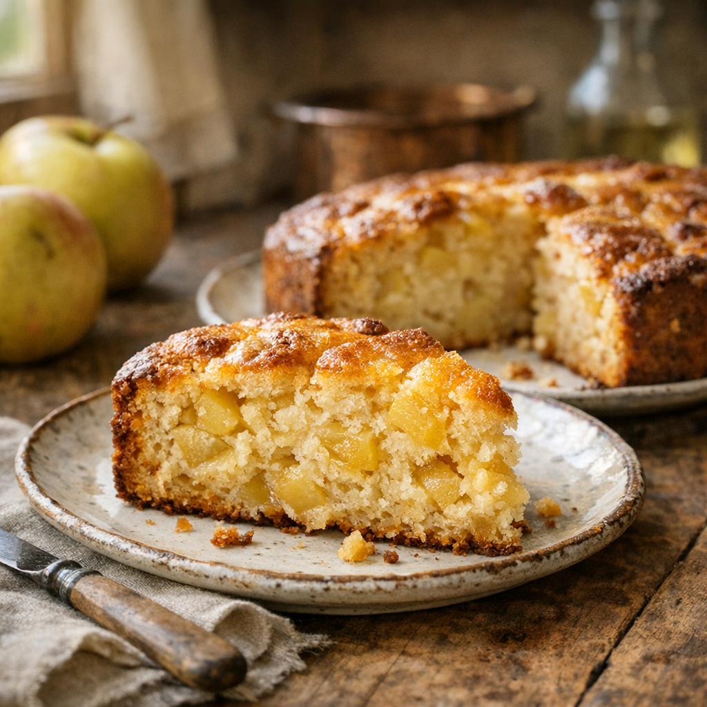 Le Gâteau Moelleux aux pommes de ma Grand-Mère reste fondant
