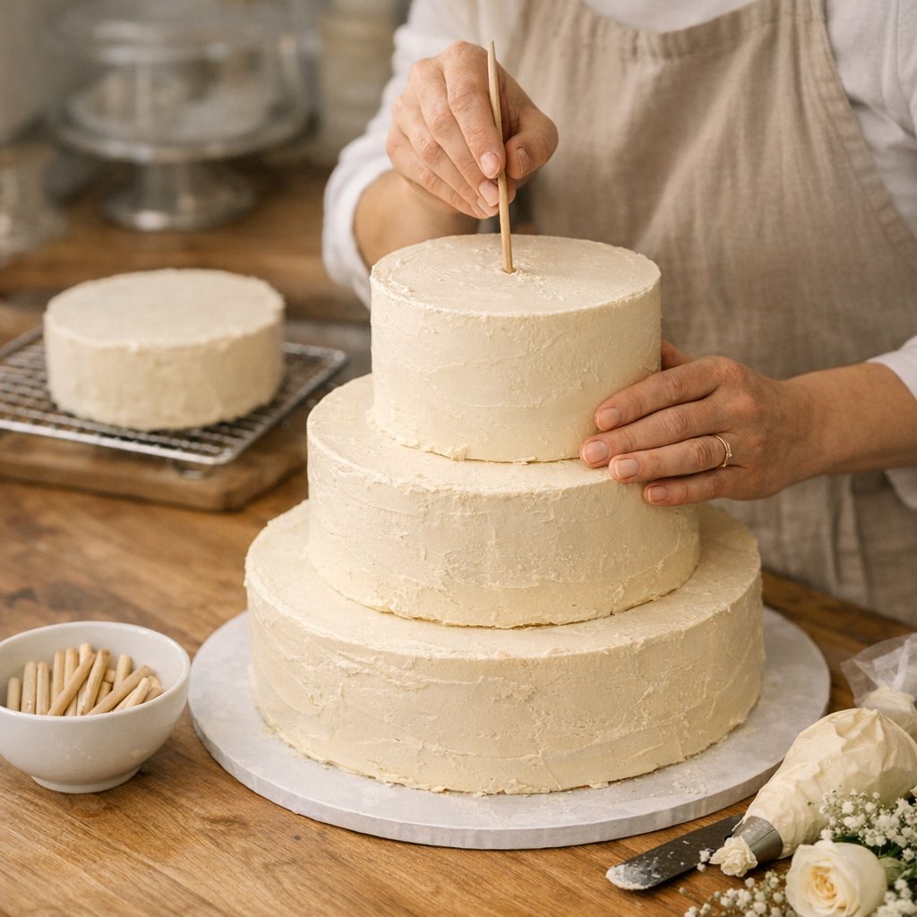 Comment assembler un gâteau à étage qui tient vraiment&nbsp;?