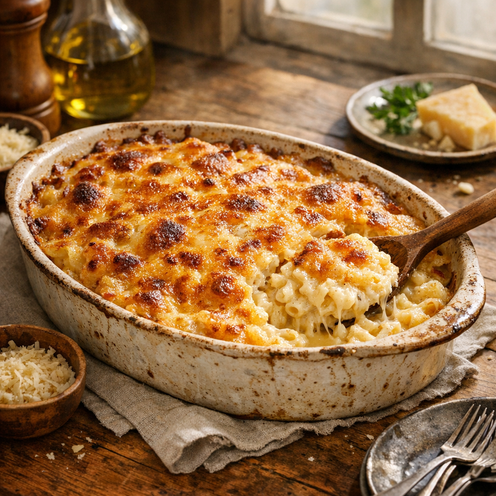 Le Gratin de macaronis de Paul Bocuse se réussit ainsi