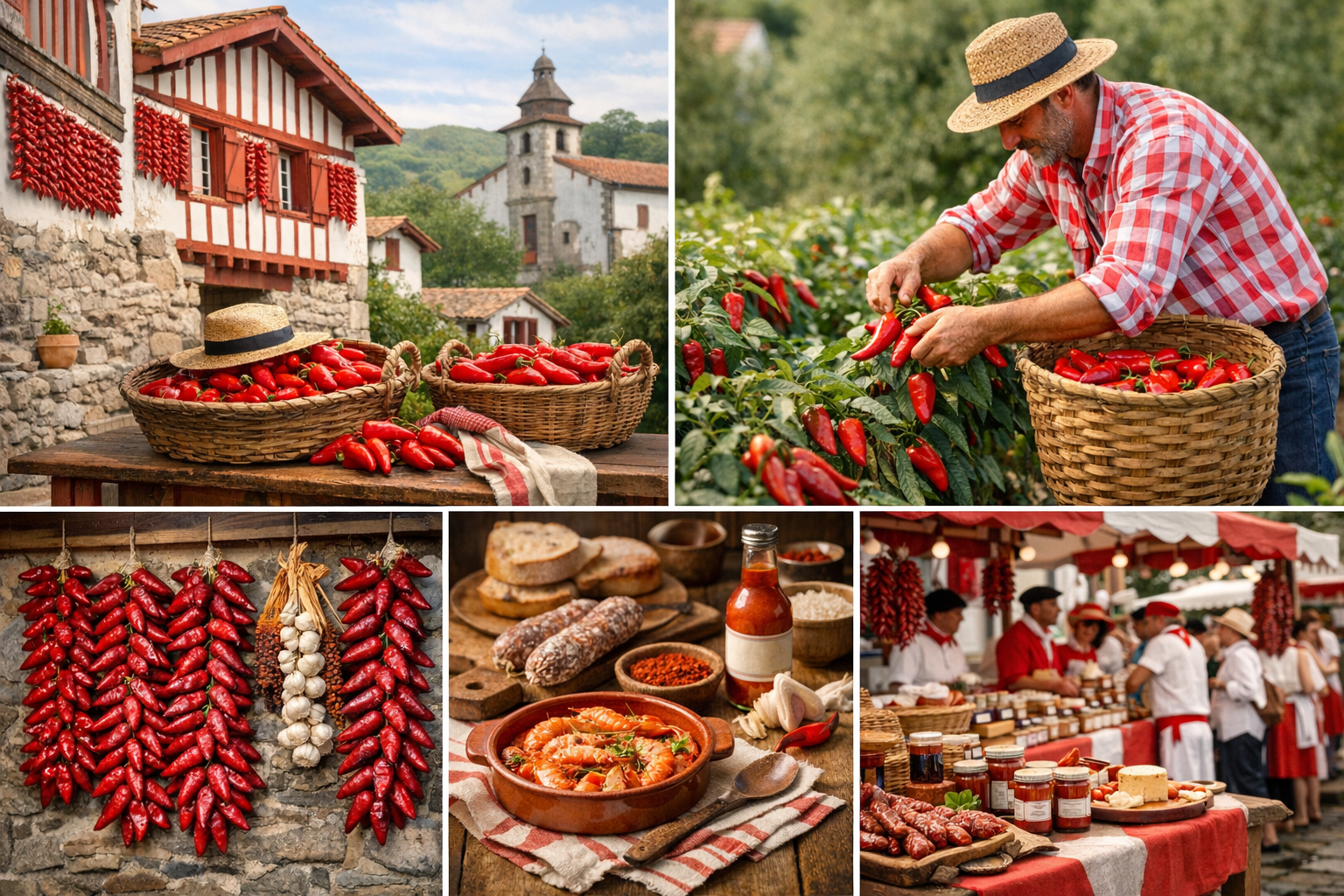 Piment d'Espelette AOP : du champ à l'assiette