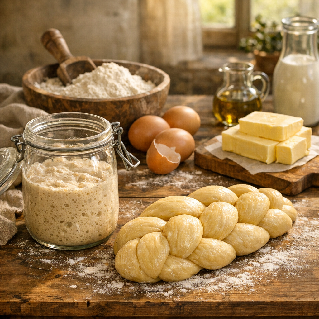 Un Levain pour Brioche bien préparé donne une mie moelleuse