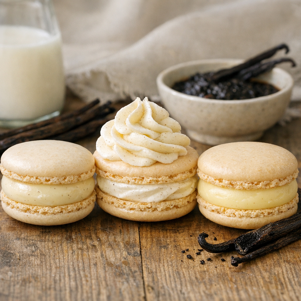 Ganache vanille&nbsp;: classique, montée ou sans chocolat blanc