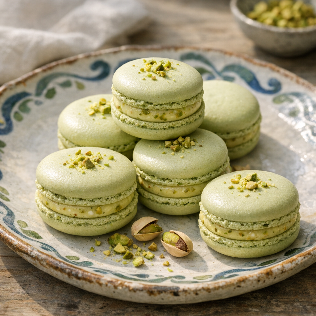 Le macaron Pistache façon Cyril Lignac se réussit à la maison