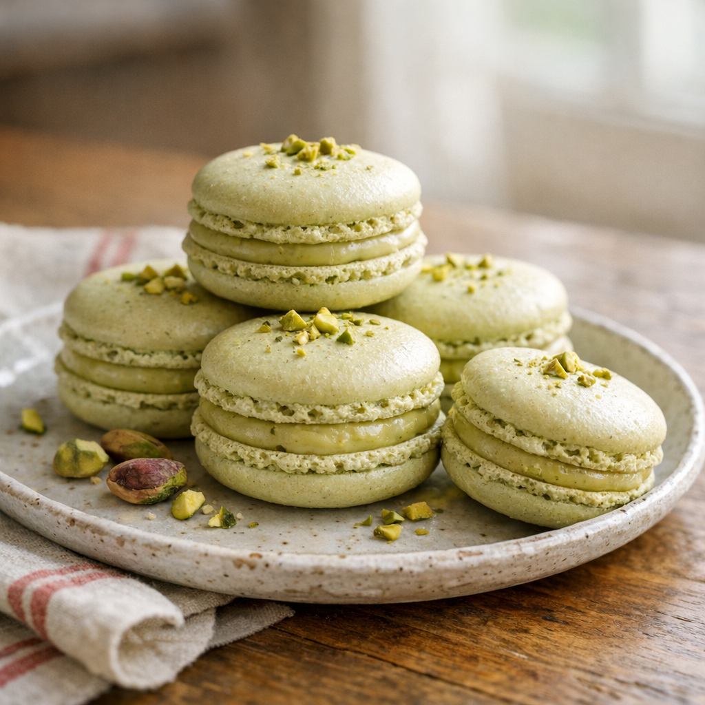 Les Macarons Pistache façon Pierre Hermé : Recette et ganache