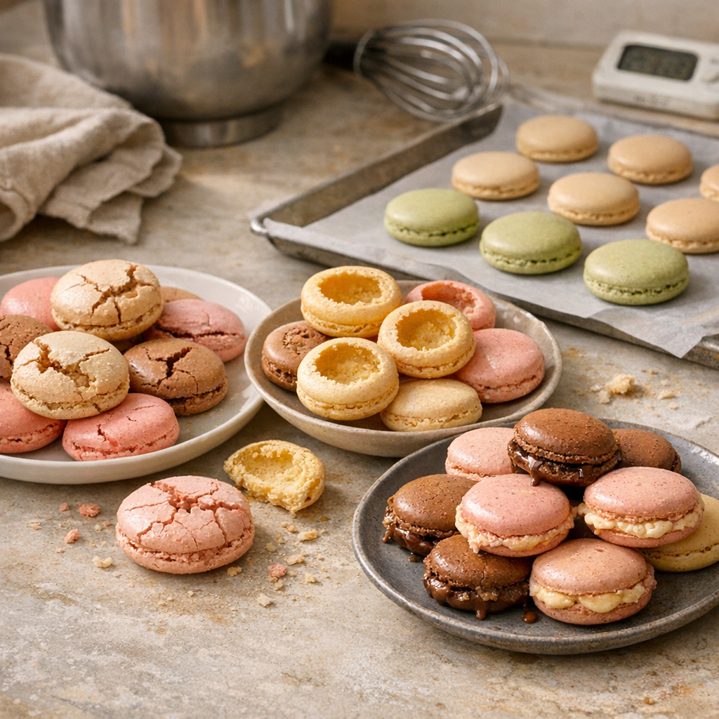 Macarons craquelés, creux ou collants&nbsp;: le diagnostic cuisson
