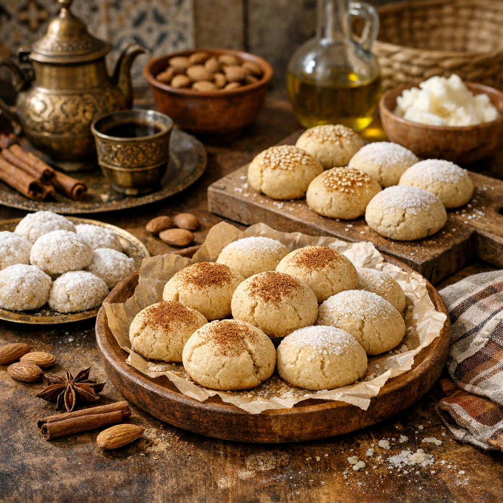Origine des montecaos&nbsp;: mantecados andalous, héritage pied-noir et ghribia