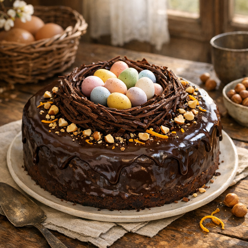 Un Nid de Pâques au chocolat se prépare sans stress