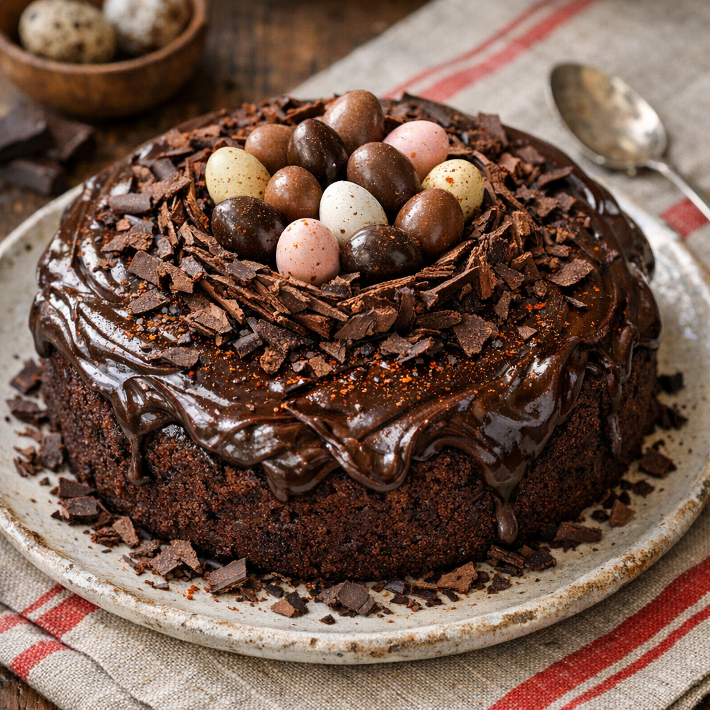 Le Nid de Pâques au chocolat reste bien moelleux