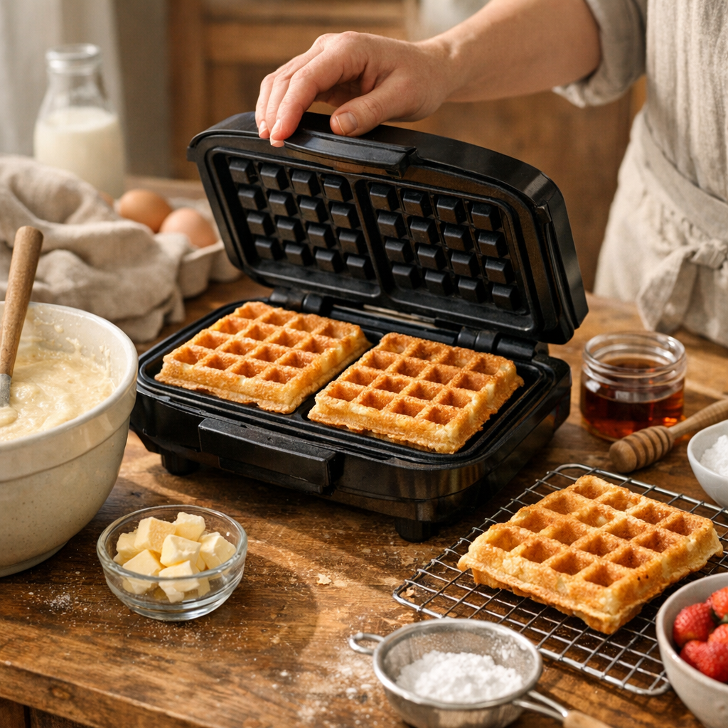 Cuisson au gaufrier&nbsp;: obtenir des gaufres croustillantes