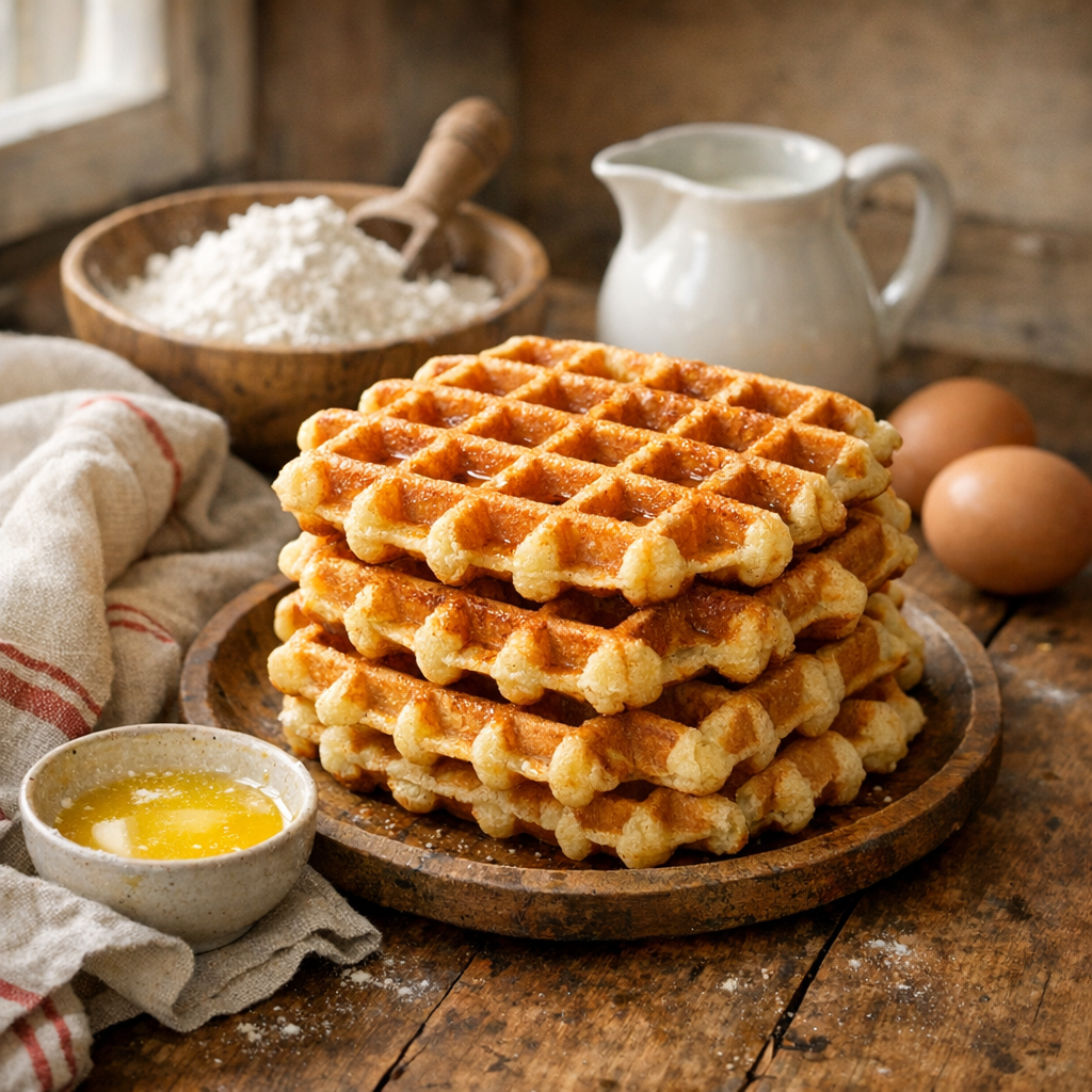 La Pâte à Gaufres : Recette facile, rapide et croustillante