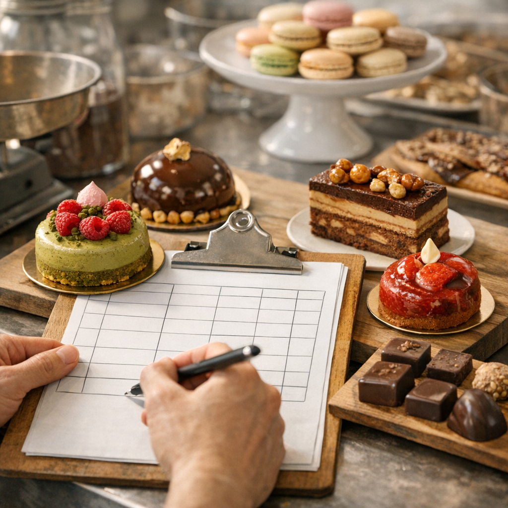 Prix des chocolats et entremets Agnellet&nbsp;: le tableau à construire