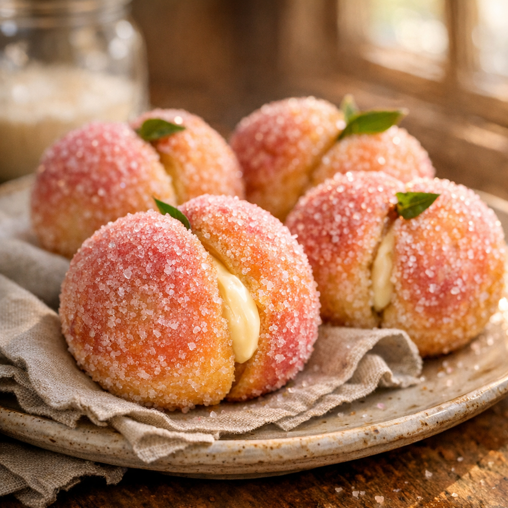 La pâtisserie Pêche maison se réussit en Pêches briochées
