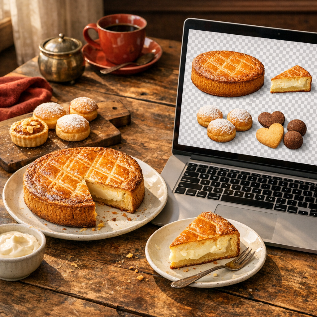 Un fichier de Pâtisserie PNG rend vos supports plus gourmands