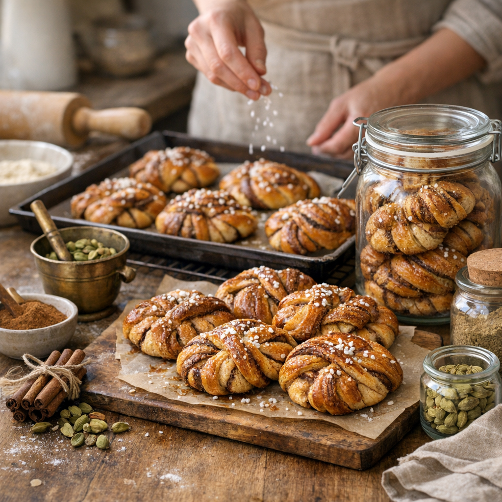 Réussir une recette de pâtisserie suédoise à la maison : cannelle, cardamome et conservation