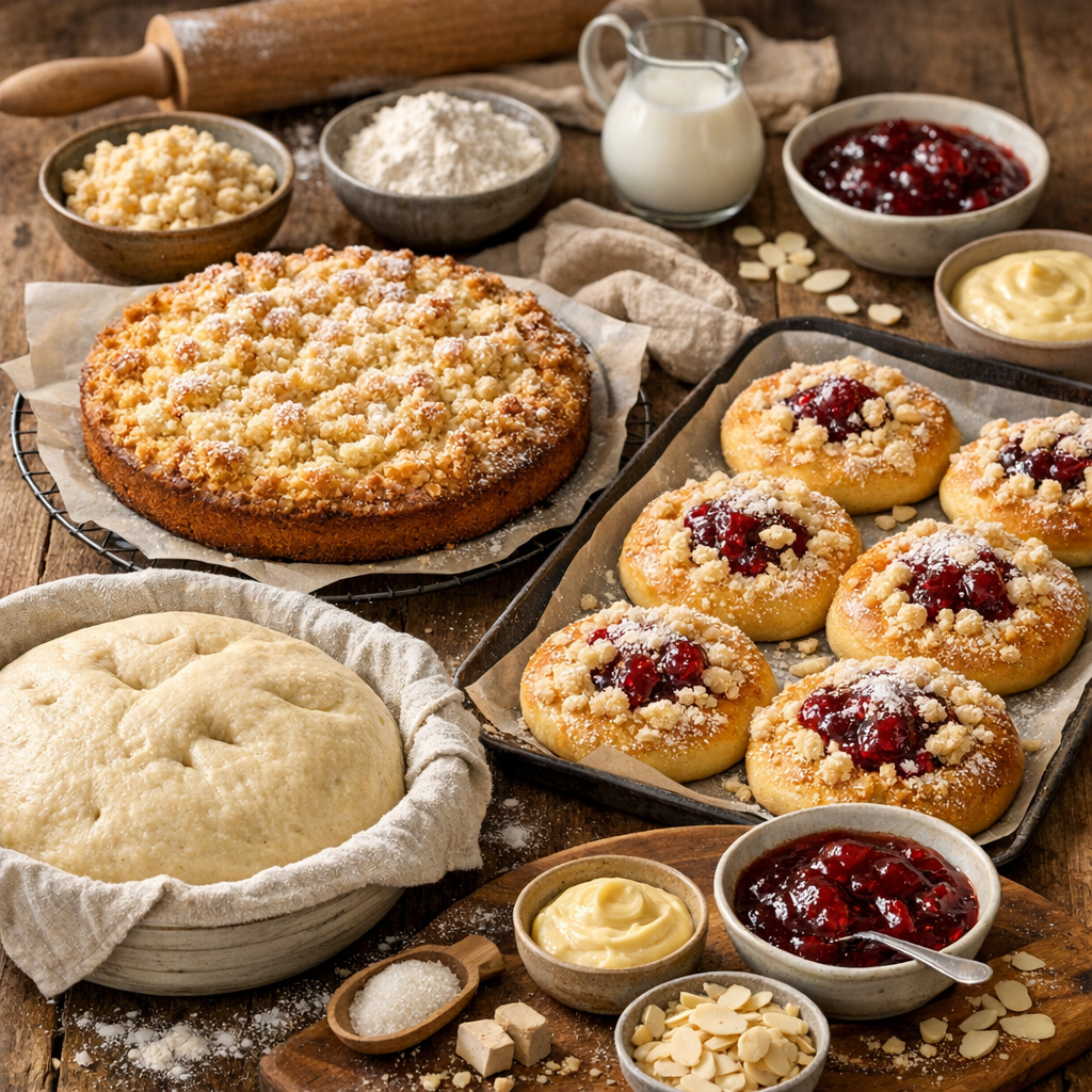 Recettes allemandes faciles&nbsp;: réussir pâte levée, streusel et garnitures