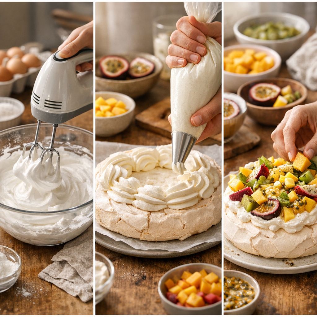 Préparation&nbsp;: meringue, chantilly et montage pas à pas