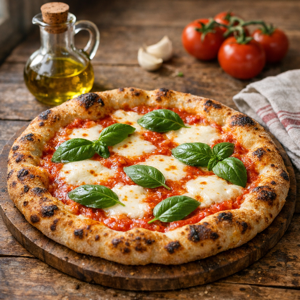 La Pizza Margherita maison se prépare avec une Recette simple
