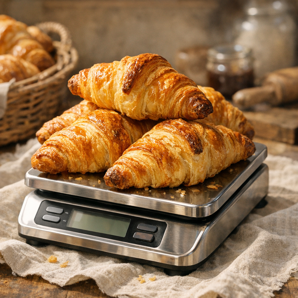 Quel poids fait un croissant de boulangerie ?