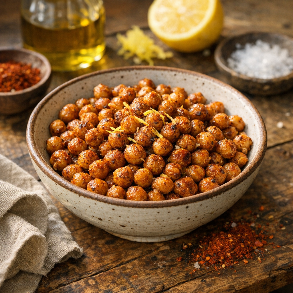 Comment réussir des Pois chiches au four bien croustillants